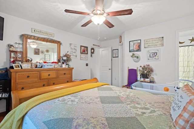 4348 Stewartsville Rd, Moneta, VA 24121 - bedroom with ceiling fan