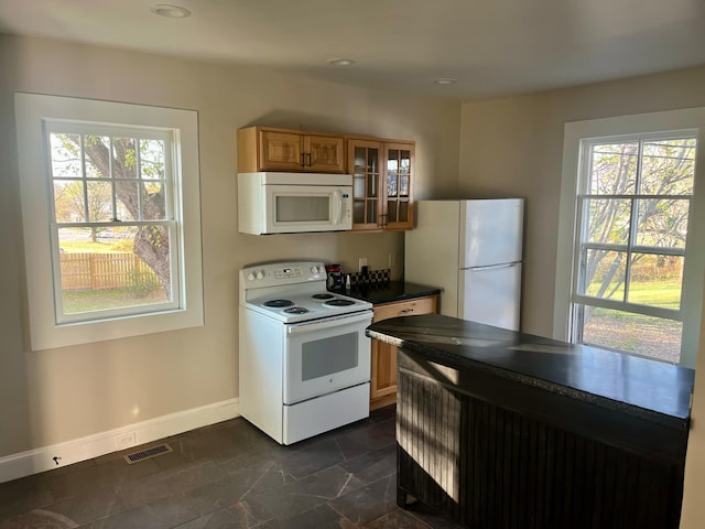 kitchen with white appliances