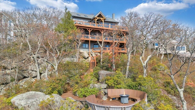 view of rear view of house