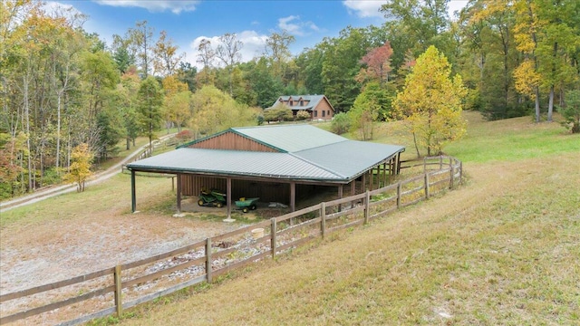 view of stable