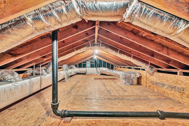 view of attic