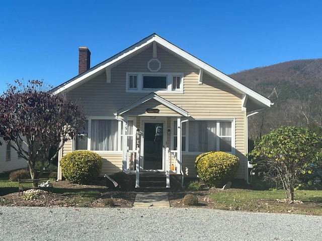 view of bungalow