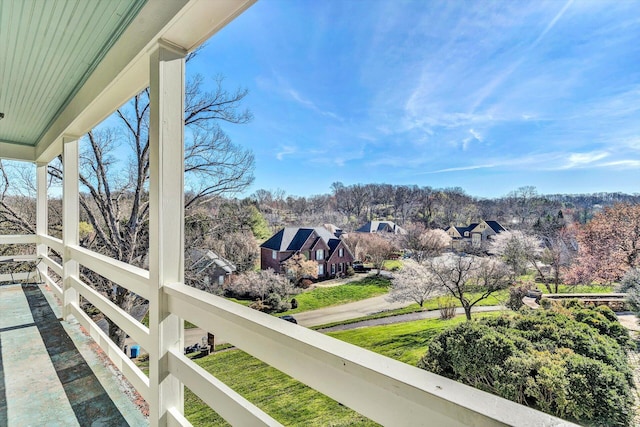 view of balcony