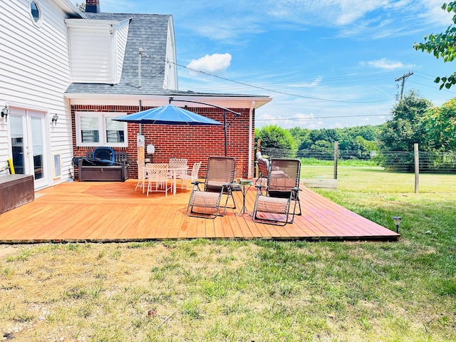 exterior space featuring a yard