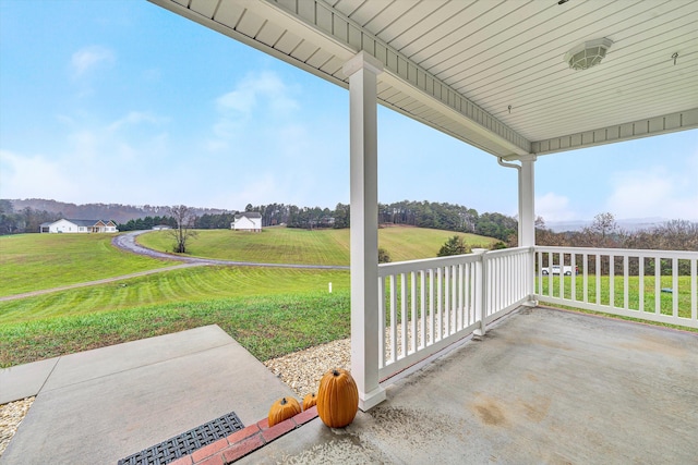 view of patio / terrace with a porch