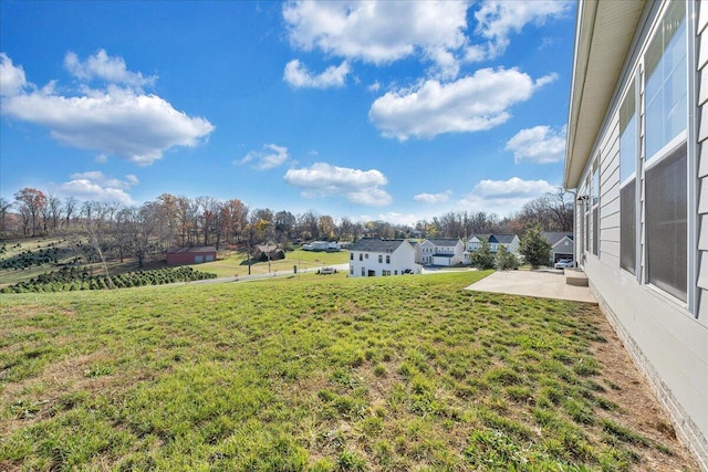 view of yard with a patio