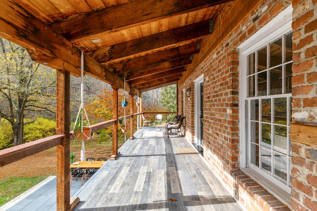 view of wooden terrace