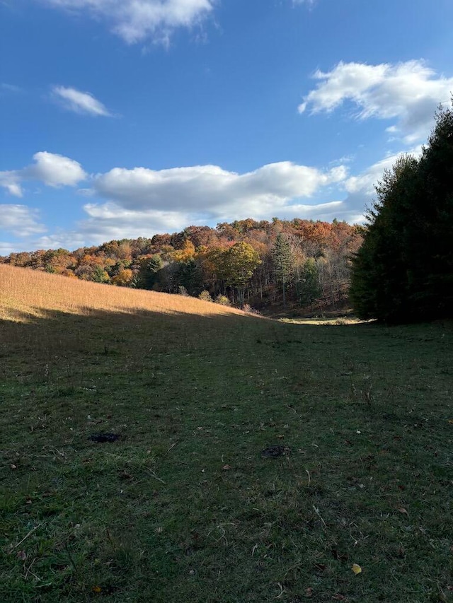 property view of mountains featuring a rural view