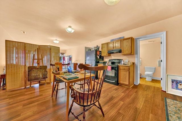 dining room featuring light wood-type flooring