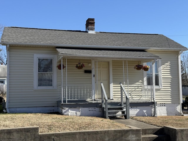 bungalow-style home with covered porch