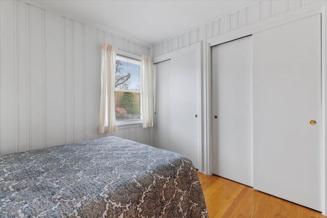 bedroom featuring hardwood / wood-style floors