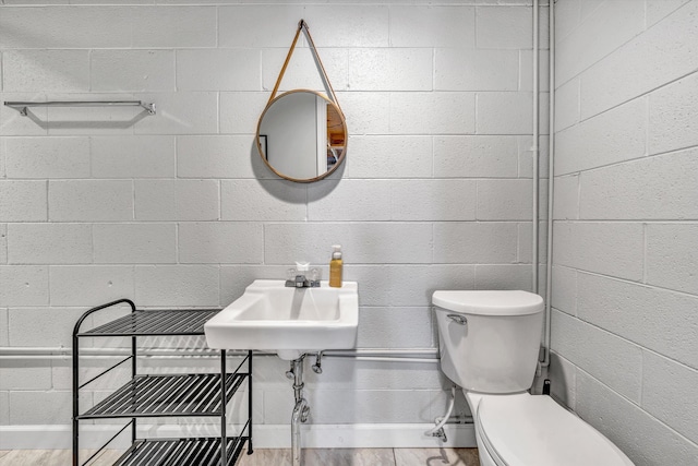 bathroom featuring toilet and sink