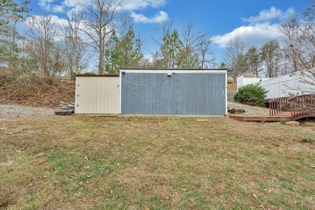 view of outbuilding featuring an outbuilding