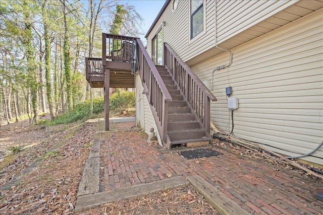 view of patio / terrace featuring a wooden deck