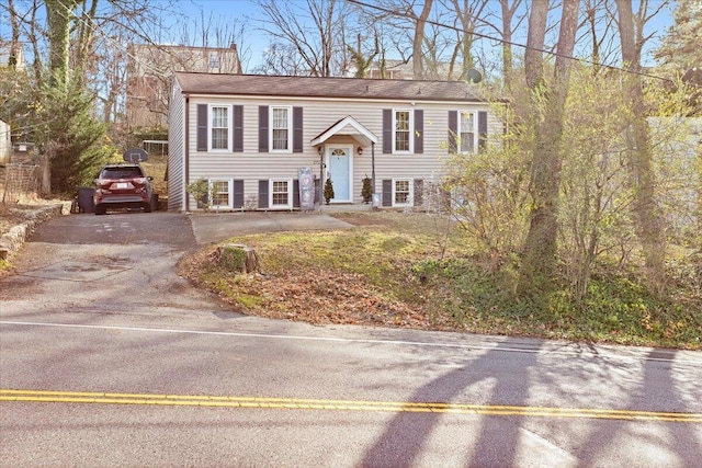 view of split foyer home