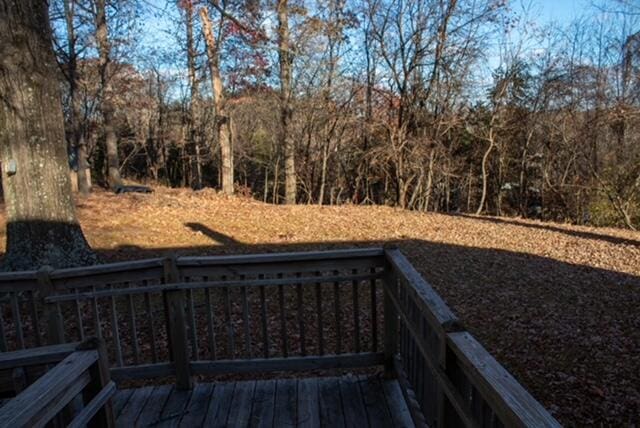 view of yard featuring a deck