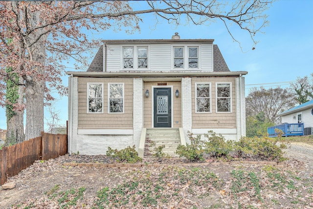 view of front of home