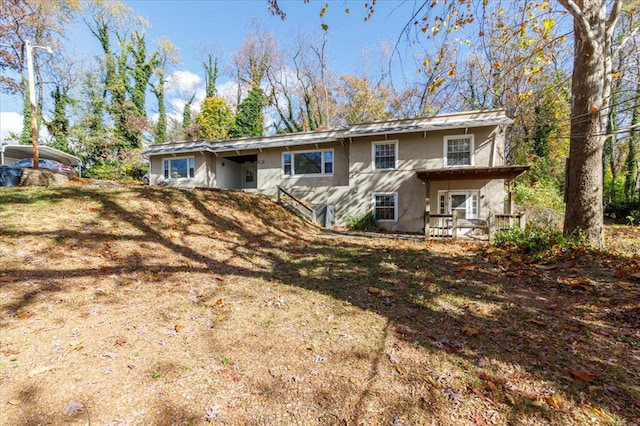 view of rear view of property