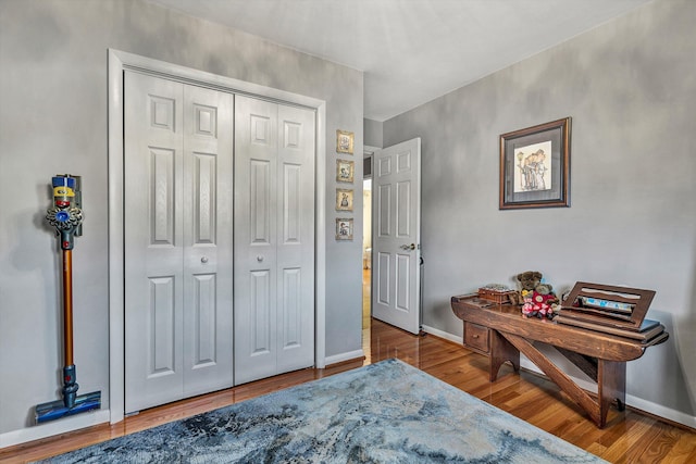 foyer featuring hardwood / wood-style flooring