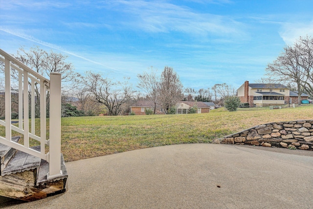 view of yard with a patio