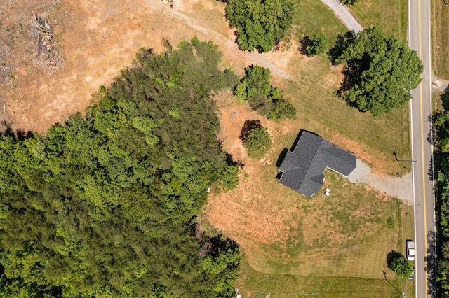 aerial view featuring a rural view