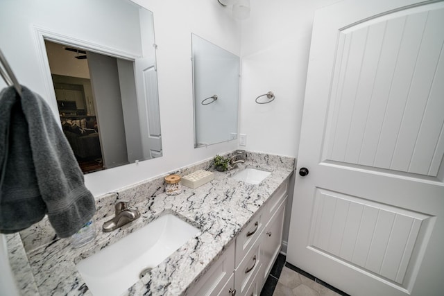 bathroom with vanity