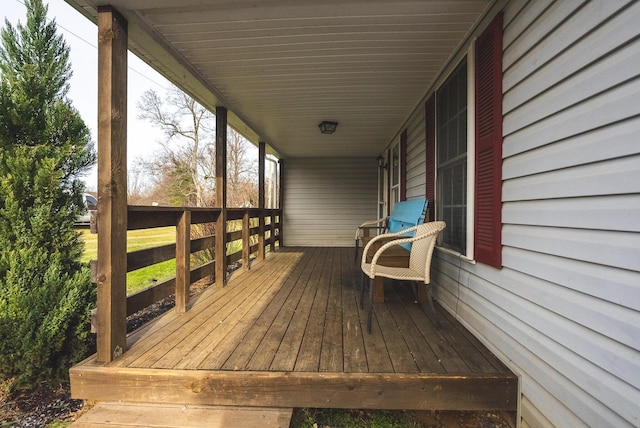 view of wooden terrace