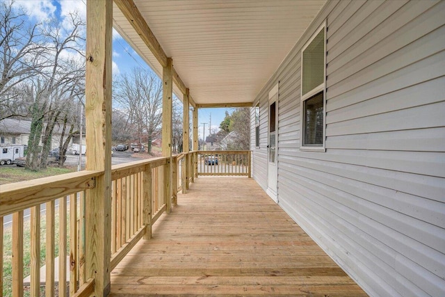 view of deck