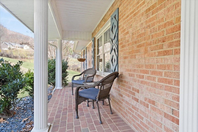 view of patio / terrace featuring a porch