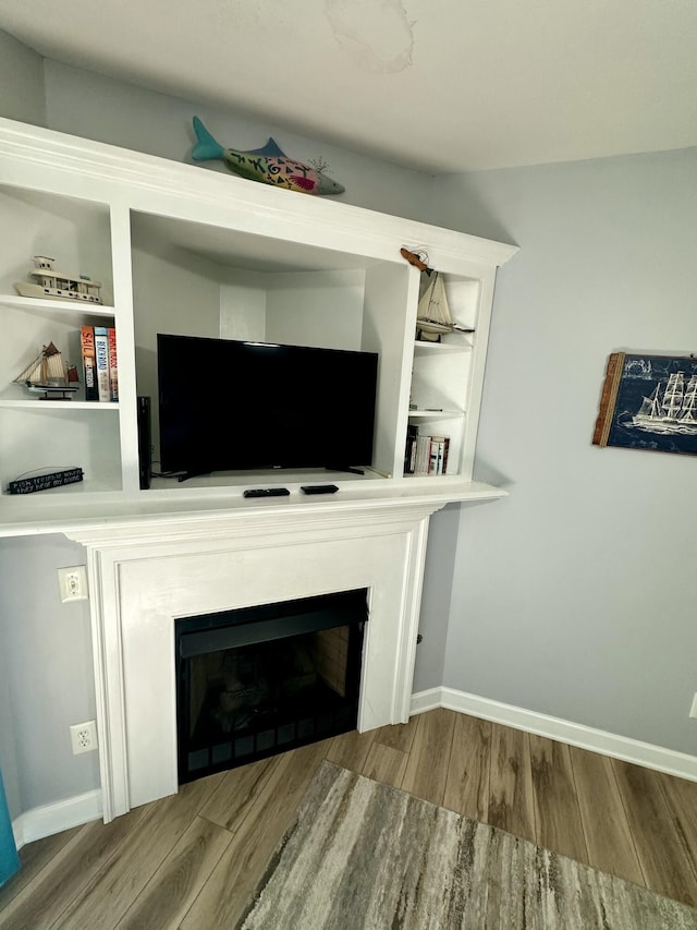 room details with hardwood / wood-style floors