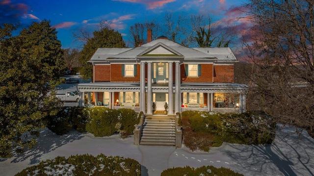 view of greek revival house