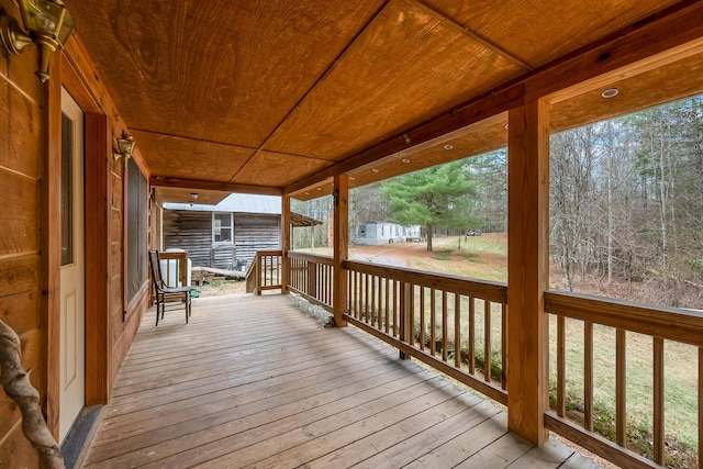 view of wooden terrace