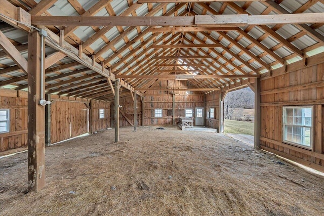 view of horse barn