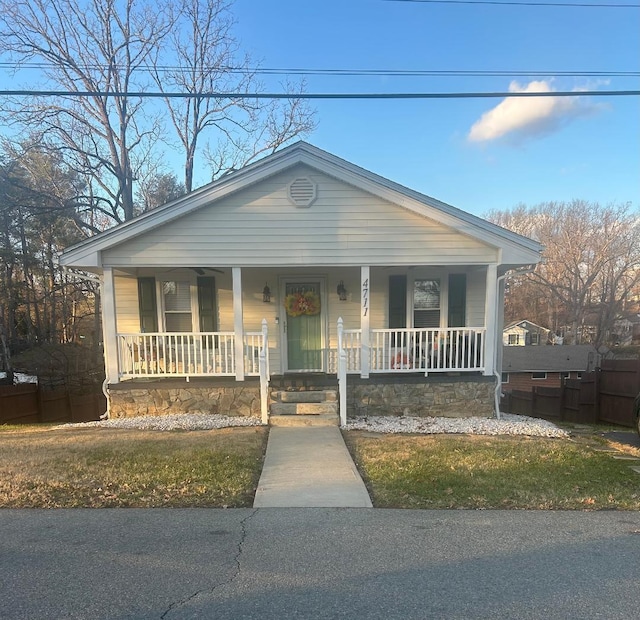 view of front of house featuring a porch