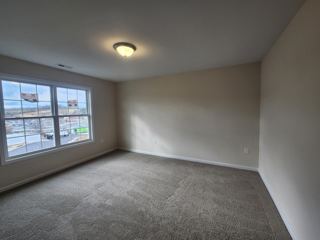 unfurnished room with carpet flooring