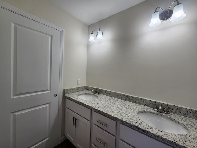 bathroom featuring vanity