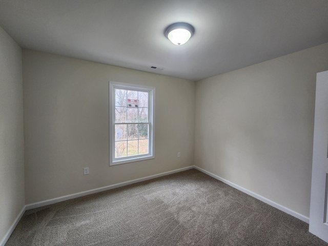 view of carpeted empty room