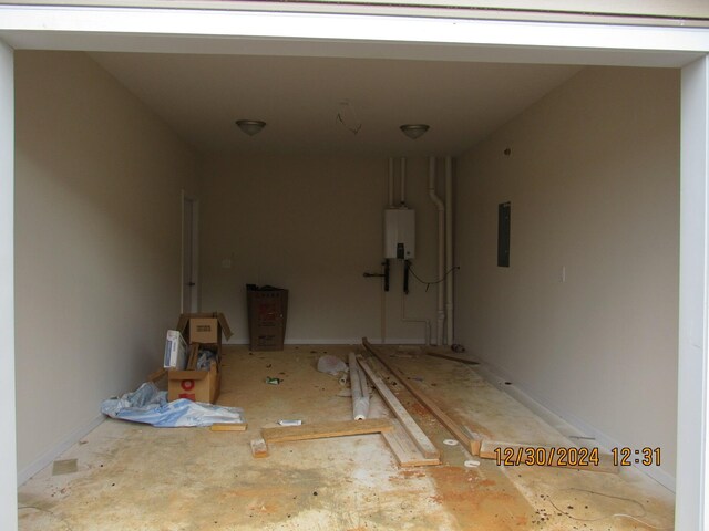 interior space with water heater