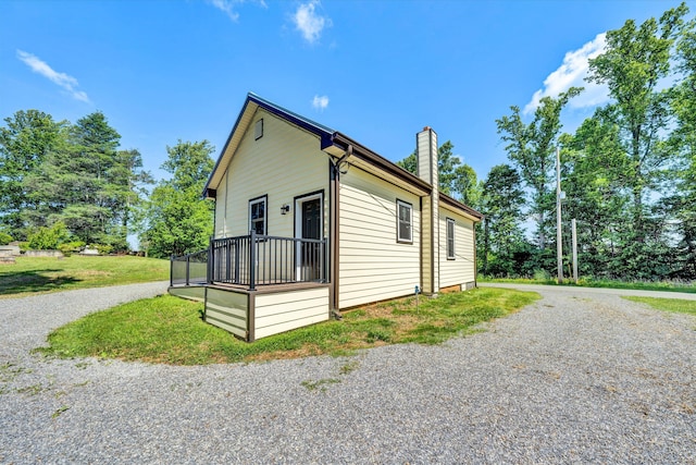 view of side of property