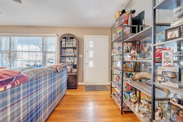 entryway featuring light hardwood / wood-style floors