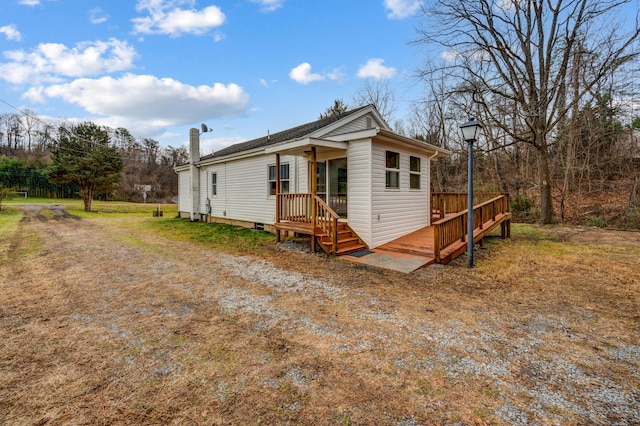 view of back of property