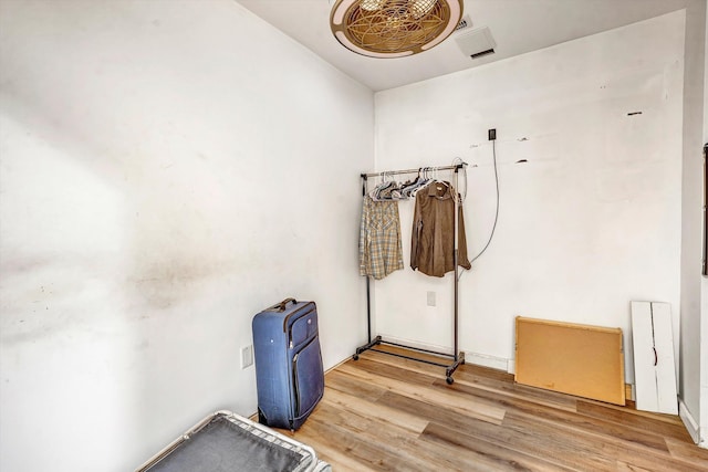 interior space featuring light wood-type flooring