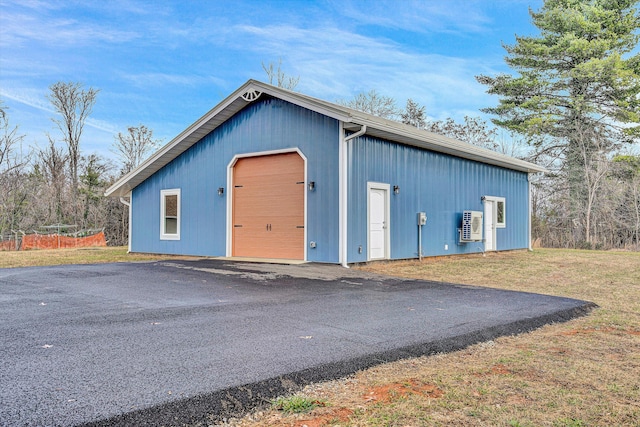 view of outdoor structure featuring a garage