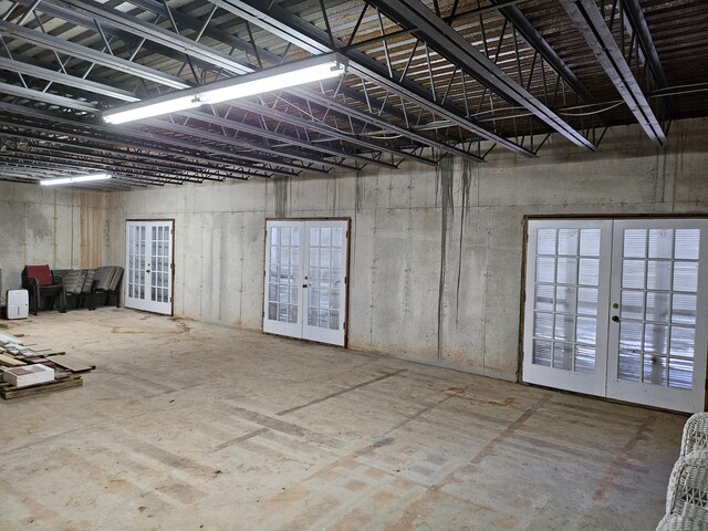misc room with french doors