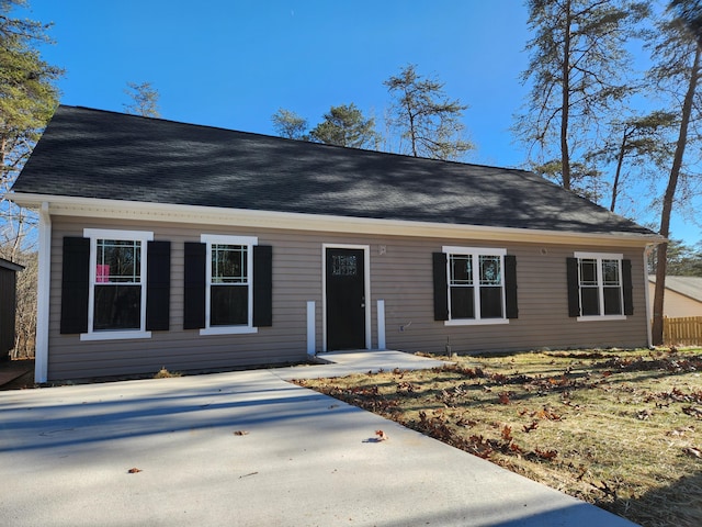 view of ranch-style home