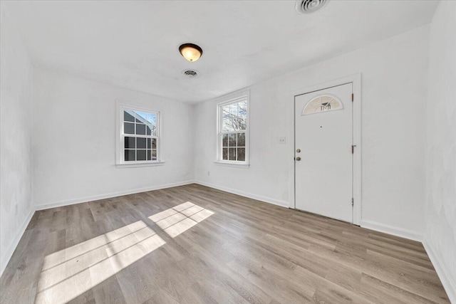 entryway featuring light wood-type flooring