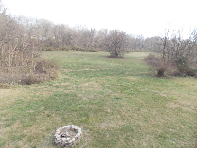 view of yard featuring a rural view