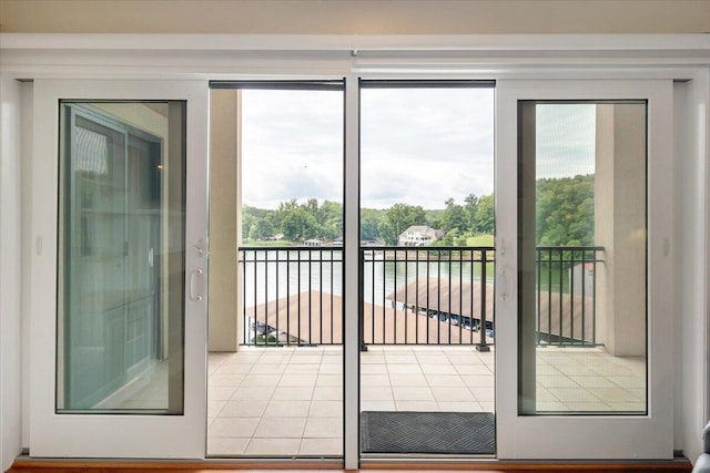 view of doorway to outside