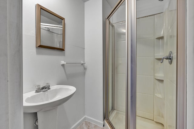 bathroom with walk in shower