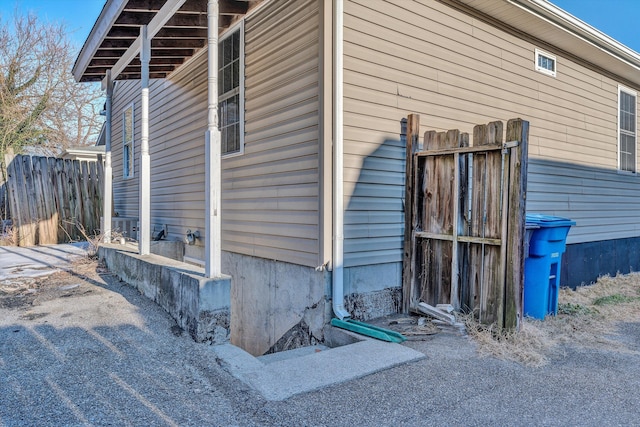 view of side of property